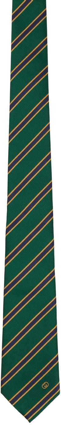 green gucci tie floral